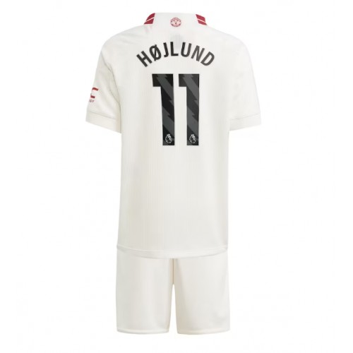 Maillot de foot Manchester United Rasmus Hojlund #11 Troisième enfant 2023-24 Manches Courte (+ pantalon court)